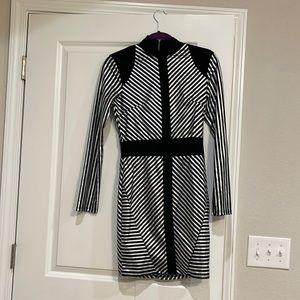 Fashion Nova Metallic silver and black dress: size Medium